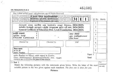 2024 G.C.E O/L Appreciation of English Literary Texts Paper & Answers (English Medium)